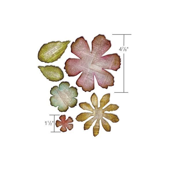 Sizzix Bigz ponsvorm, Jumbo Pigna Lacera, roestvrij staal, wit, 1