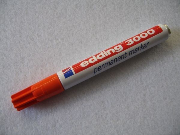 +orange ++Permanent Marker Edding 3000 Original 1,5-3 mm 