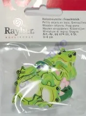 Holzstreuteile Froschteich 3-4cm 9 St�ck