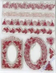 Silikon-Stempel Weihnachtsbord�ren und Rahmen