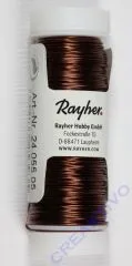 Rayher Schmuck-H�keldraht braun 50m 0,3mm