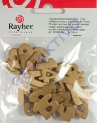 Holzadventskalenderzahlen 2cm gold