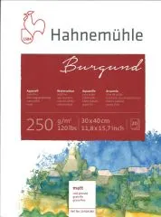Burgund Aquarellblock 30 x 40cm 20 Blatt matt