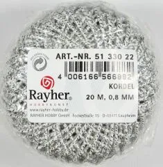 Kordel 0,8mm 20m silber