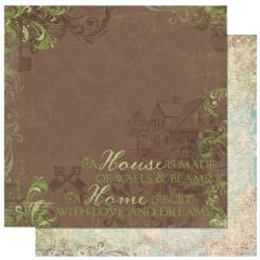 Scrapbooking Papier Welcome Home Dreams (Restbestand)