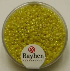Rocailles 2 mm  opak gelstert gelb