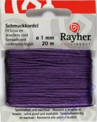 Rayher Schmuckkordel 20m 1mm lila