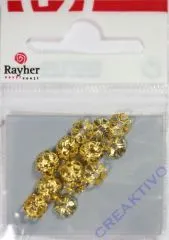 Filigran-Kappel 6mm 25 St�ck gold