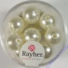 Kulturwachsperlen 12mm 15St (Restbestand)