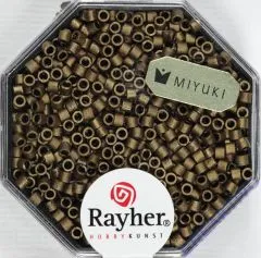 Delica Rocailles 1,6mm metallic matt rauch topas