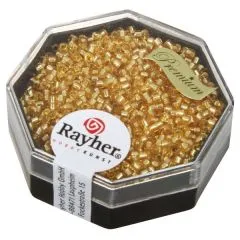 Delica Rocailles 1,6mm mit Silbereinzug helltopaz