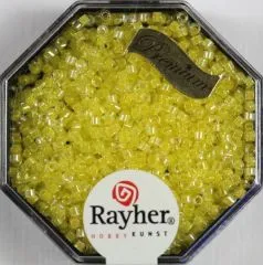 Delica Rocailles 1,6mm transparent Rainbow lichtgelb