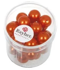 Renaissance Glaswachsperlen, 10 mm � orange