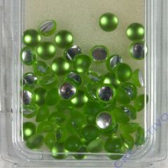 Acryl-Halbperlen gefrostet 5mm hellgrün (Restbestand)