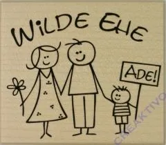 Rayher Stempel Wilde Ehe, 7x8cm