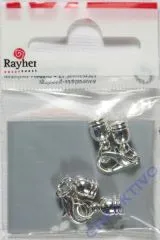 Rayher Schmuckverschluss Kappel 4mm 2St. silber