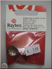 Rayher Fingerring mit Sieb 15mm