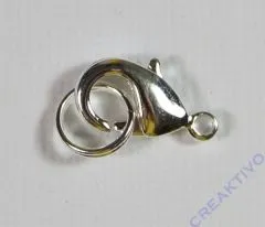 Karabiner 14mm silberf.