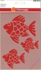 Schablone Fische 14x21cm