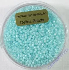 Pracht Delica Rocailles 2mm 9g transparent aqua