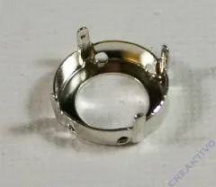 Metallkessel 14mm 4-loch platin