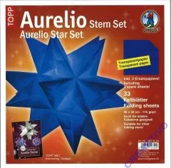 Aurelio Stern Set 30x30cm transparent blau