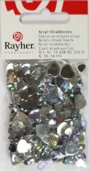 Acryl Strassherzen 6, 10, 14mm