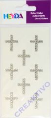 Heyda Sticker mit Acrylsteinen Kreuze