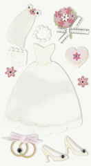 Heyda Sticker Hochzeitskleid