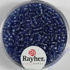 Rocailles 2 mm � mit Silbereinzug hellblau