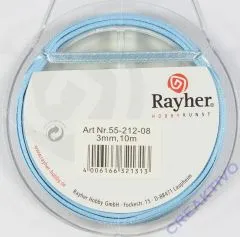 Rayher Satinband 3mm 10m hellblau