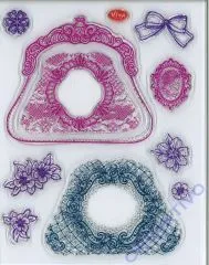 Silikon-Stempel Kombistempel Portemonaie (Restbestand)