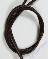 Rundriemen Lederband aus Rindleder 100cm 2mm braun