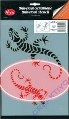 Universal-Schablone Gecko
