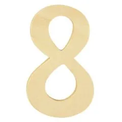 Holz-Zahl 6cm 8