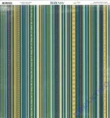 Scrapbooking Papier Snow Day Stripe (Restbestand)