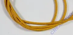 Rundriemen Lederband aus Rindleder 100cm 2mm gelb