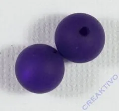 Polarisperle 10mm matt aubergine