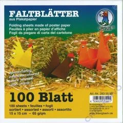 Faltbltter 15 x 15 cm 10 Farben 100 Blatt 65g/qm