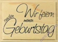 Knorr Stempel Wir feiern meinen runden Geburtstag