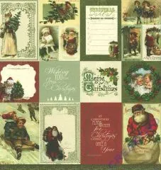 Scrapbooking Papier St. Nicholas - Mr. Claus (Restbestand)