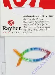 Rayher Wachsmotiv Christlicher Fisch