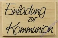 Knorr Stempel Einladung zur Kommunion`