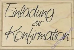 Knorr Stempel Einladung zur Konfirmation `