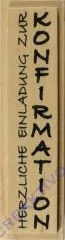 Knorr Stempel Herzliche Einladung zur Konfirmation
