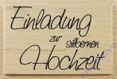 Knorr Stempel Einladung zur silbernen Hochzeit