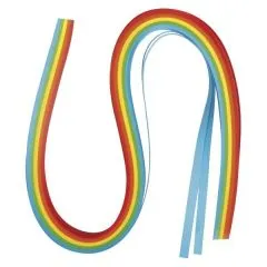 Papier f�r Quilling regenbogen 0,6cm