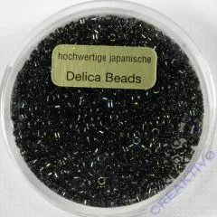 Pracht Delica Rocailles 2mm 7g schwarz