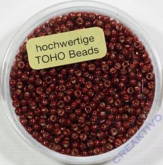 Pracht Toho-Beads 2,2mm metallic rot