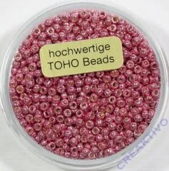 Pracht Toho-Beads 2,2mm metallic rosa